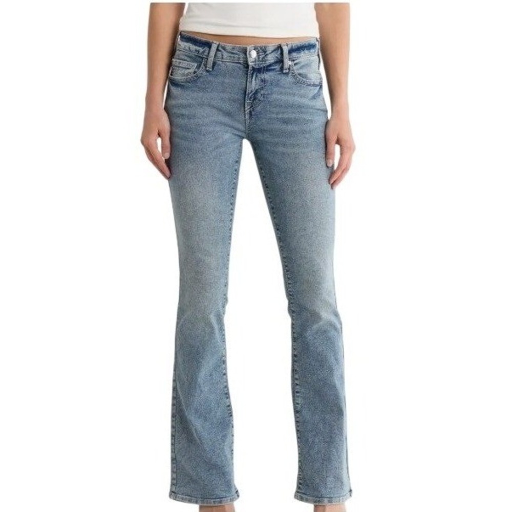 NWT True Religion Becca Mid Rise Bootcut Jeans Womens Size 29 Light Breaker Blue